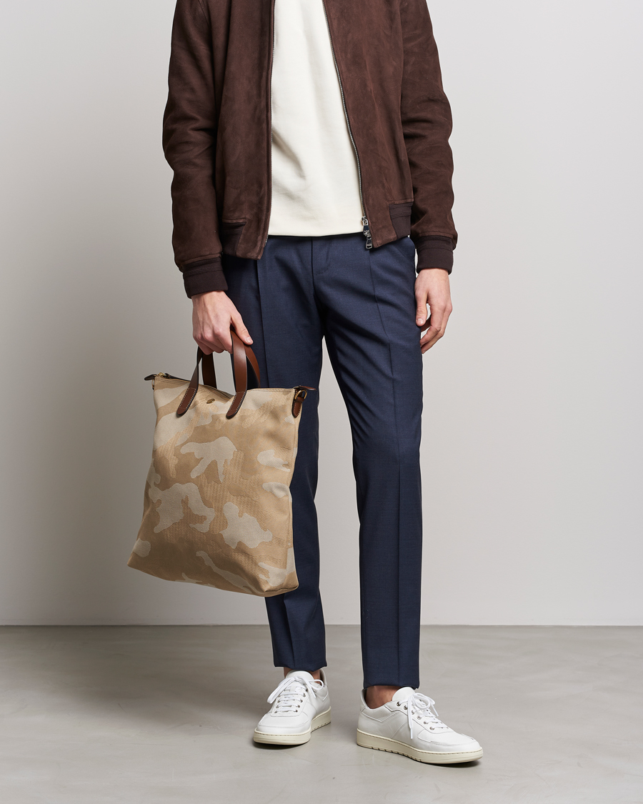 Mies | Tote-laukut | Mismo | M/S Canvas Shopper Shades of Dune/Cuoio