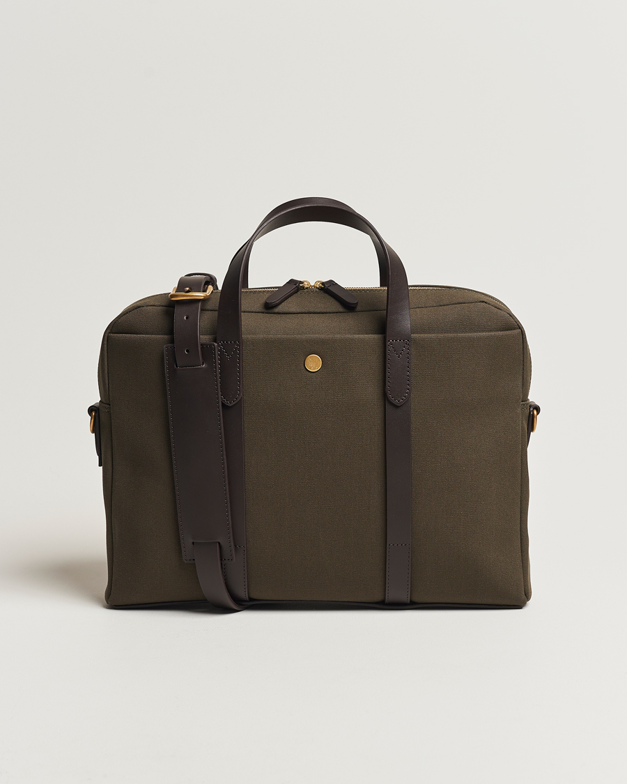 Mies | Laukut | Mismo | M/S Aspire Briefcase Army/Dark Brown