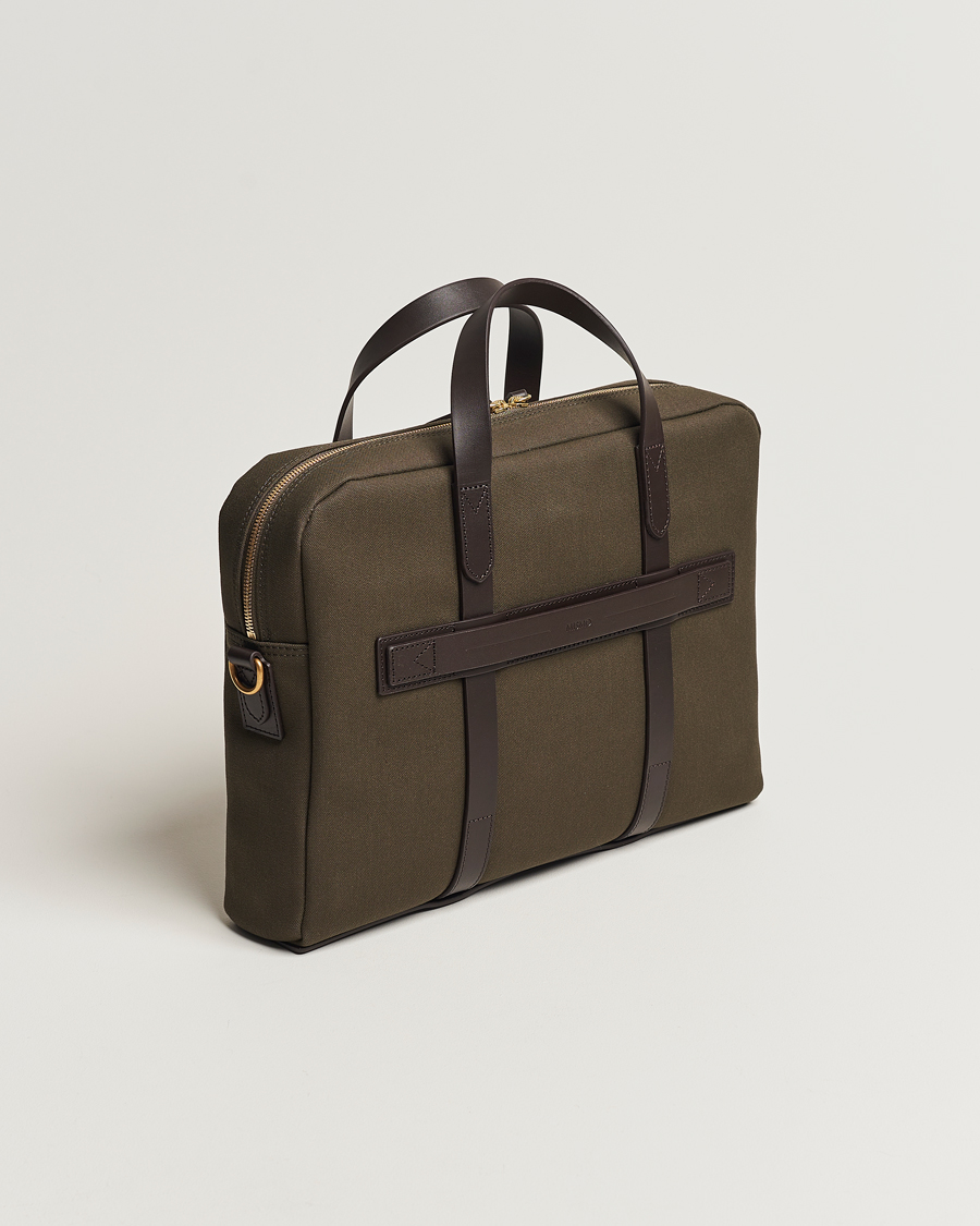 Mies | Laukut | Mismo | M/S Aspire Briefcase Army/Dark Brown