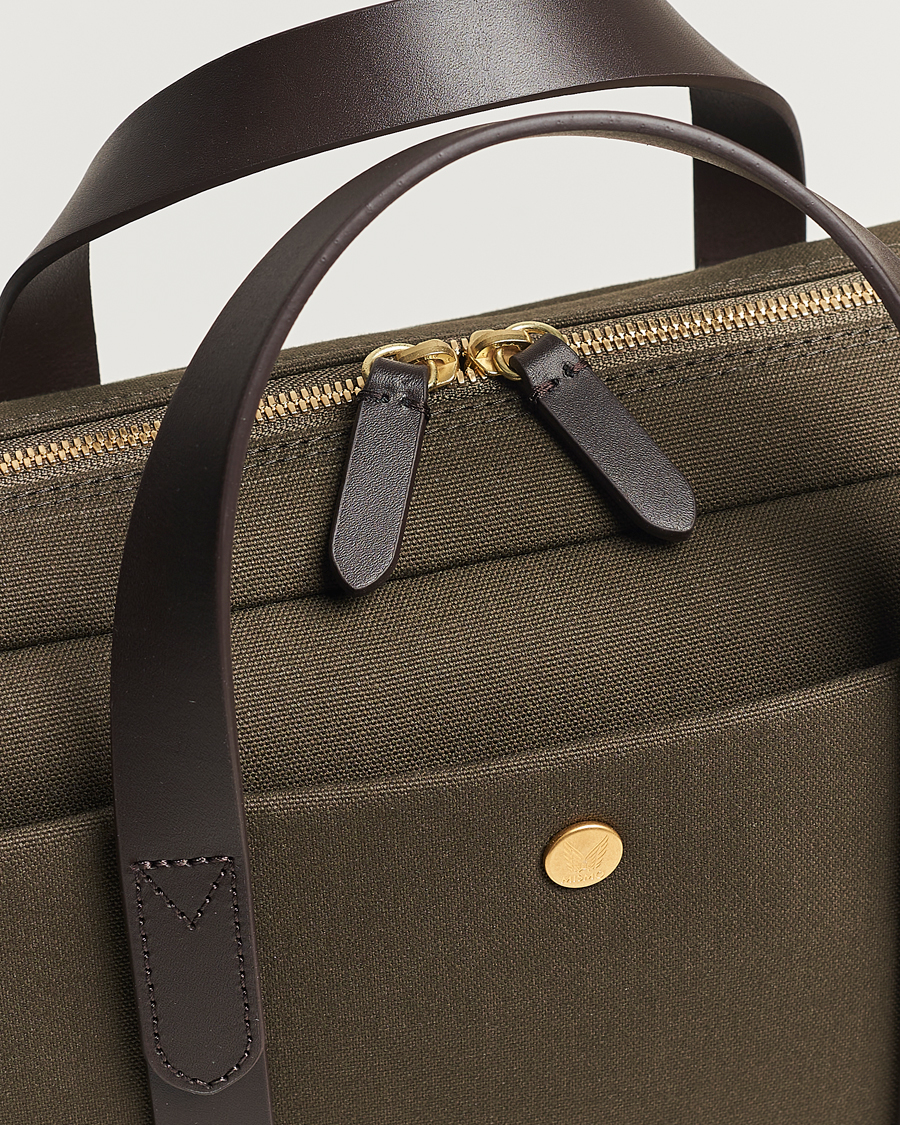 Mies | Laukut | Mismo | M/S Aspire Briefcase Army/Dark Brown