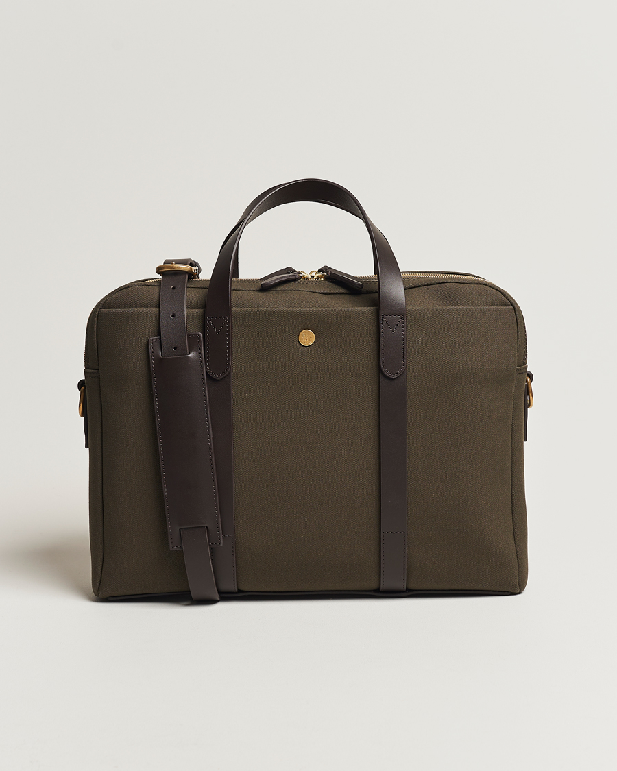 Mies | Mismo M/S Endeavour Briefcase Army/Dark Brown | Mismo | M/S Endeavour Briefcase Army/Dark Brown