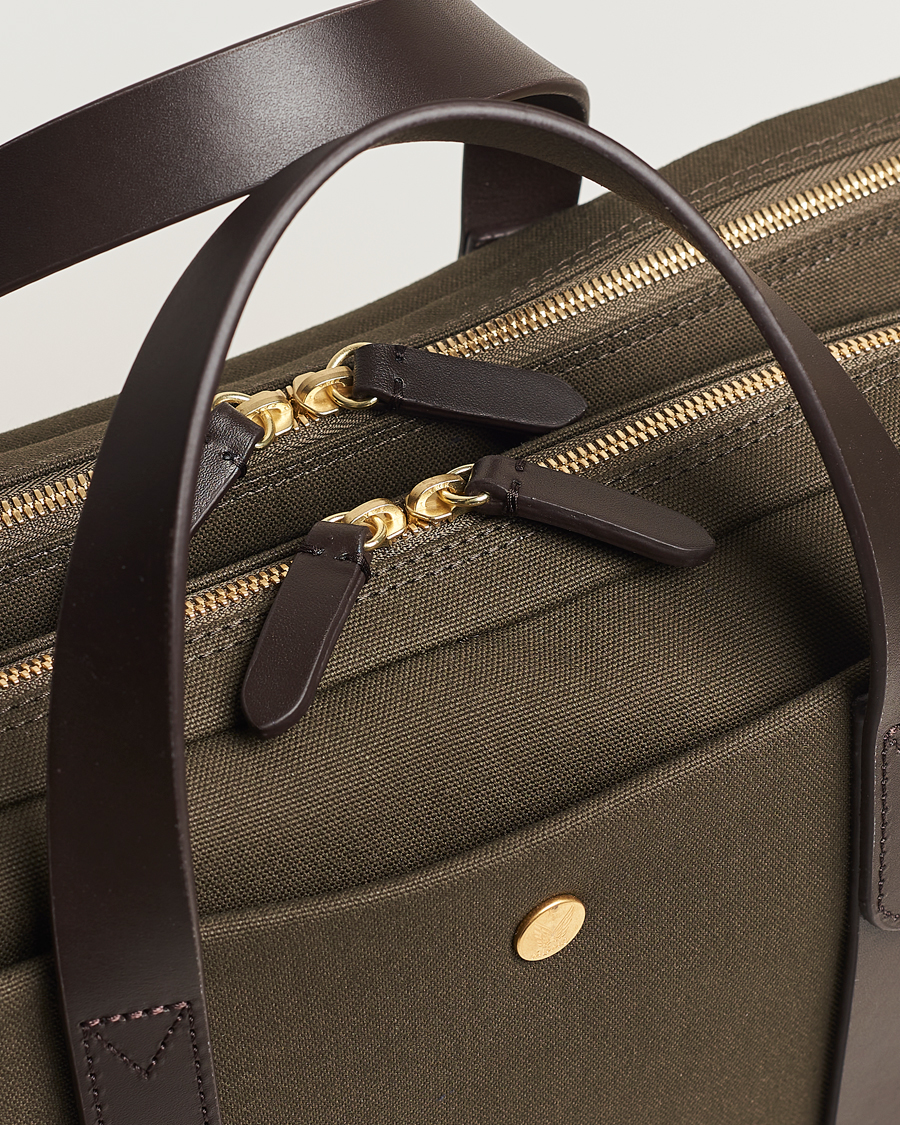Mies | Mismo M/S Endeavour Briefcase Army/Dark Brown | Mismo | M/S Endeavour Briefcase Army/Dark Brown