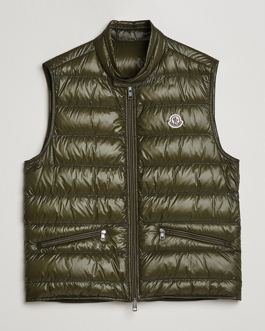 Mies | Ulkoliivit | Moncler | Gui Down Vest Military Green