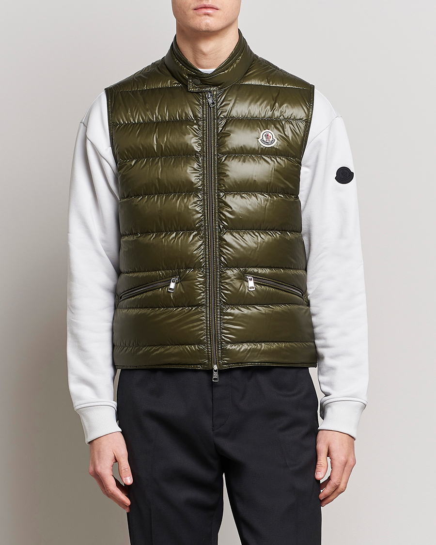 Mies |  | Moncler | Gui Down Vest Military Green