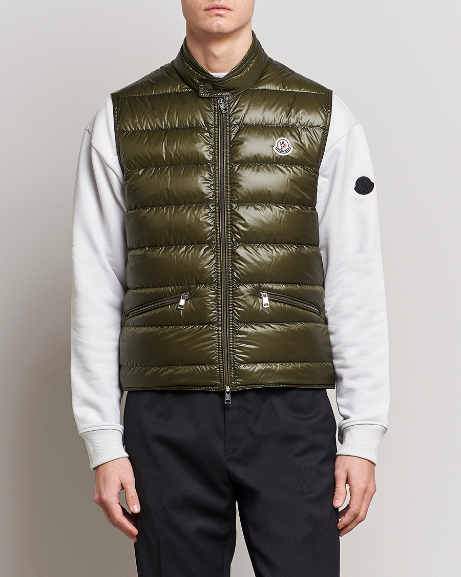 Mies | Ulkoliivit | Moncler | Gui Down Vest Military Green