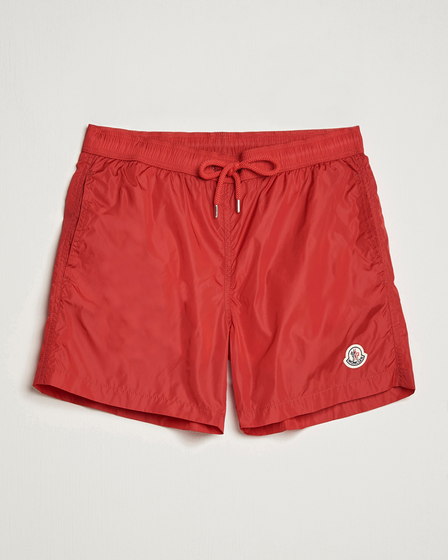 Mies | Uimahousut | Moncler | Nylon Swim Trunks Red