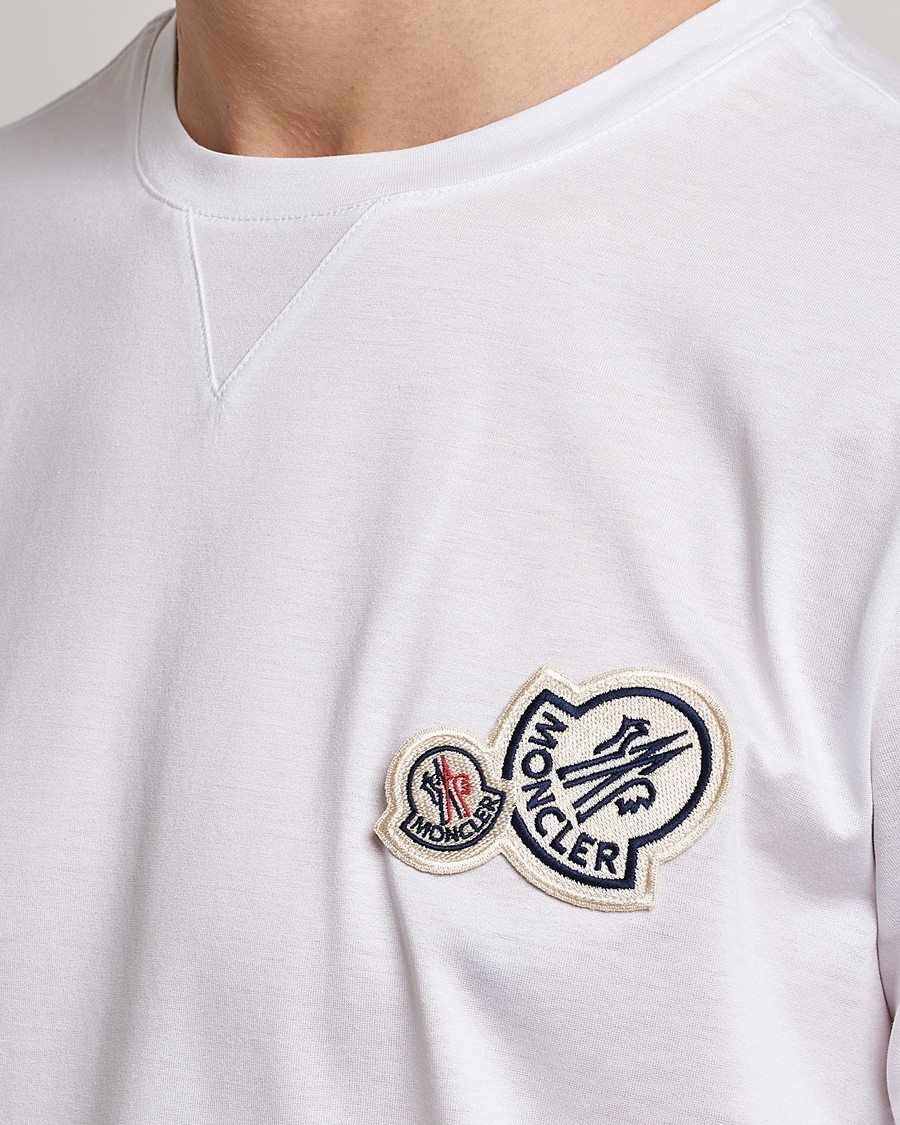 Mies | T-paidat | Moncler | Double Logo T-Shirt White