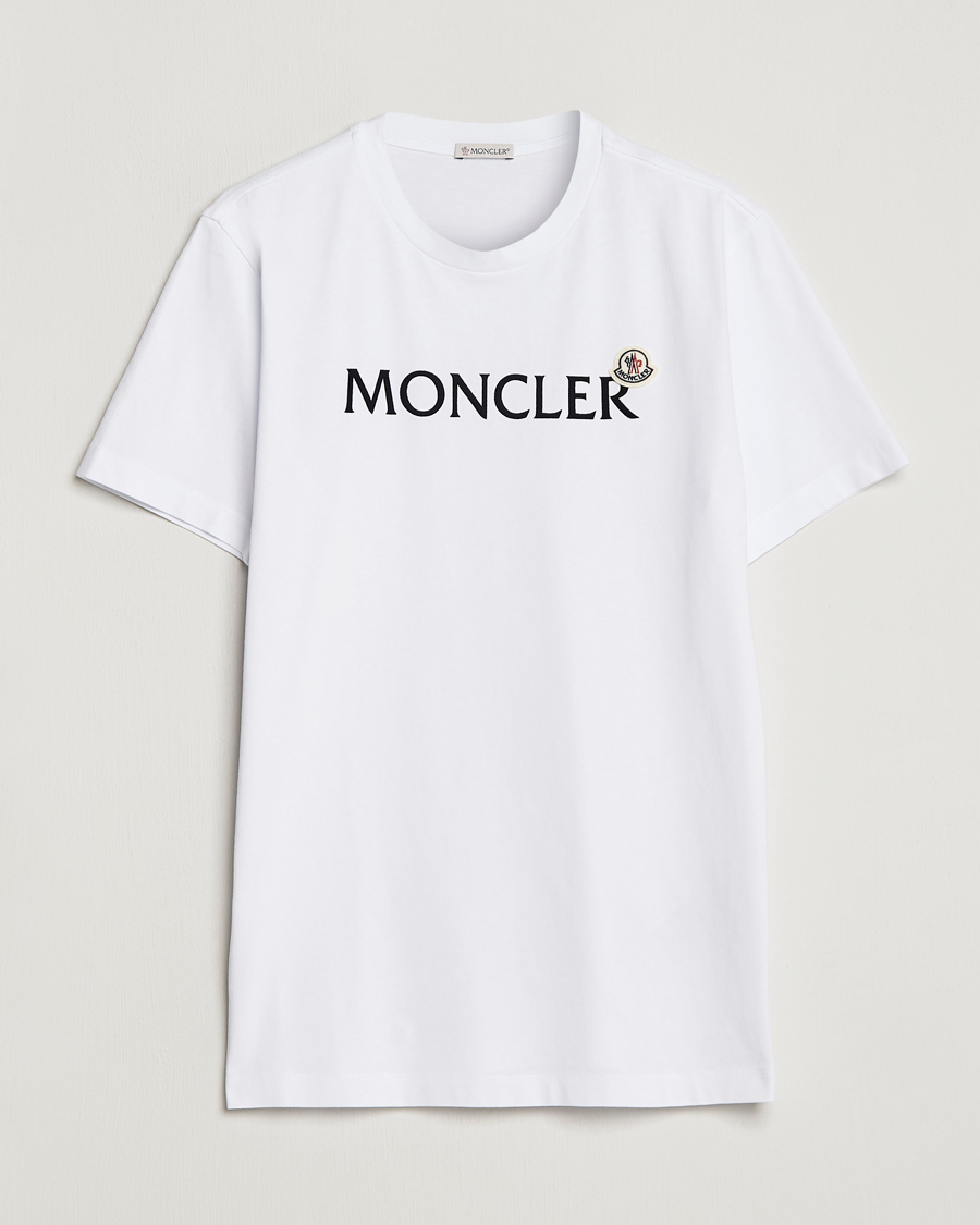 Mies | T-paidat | Moncler | Lettering T-Shirt White
