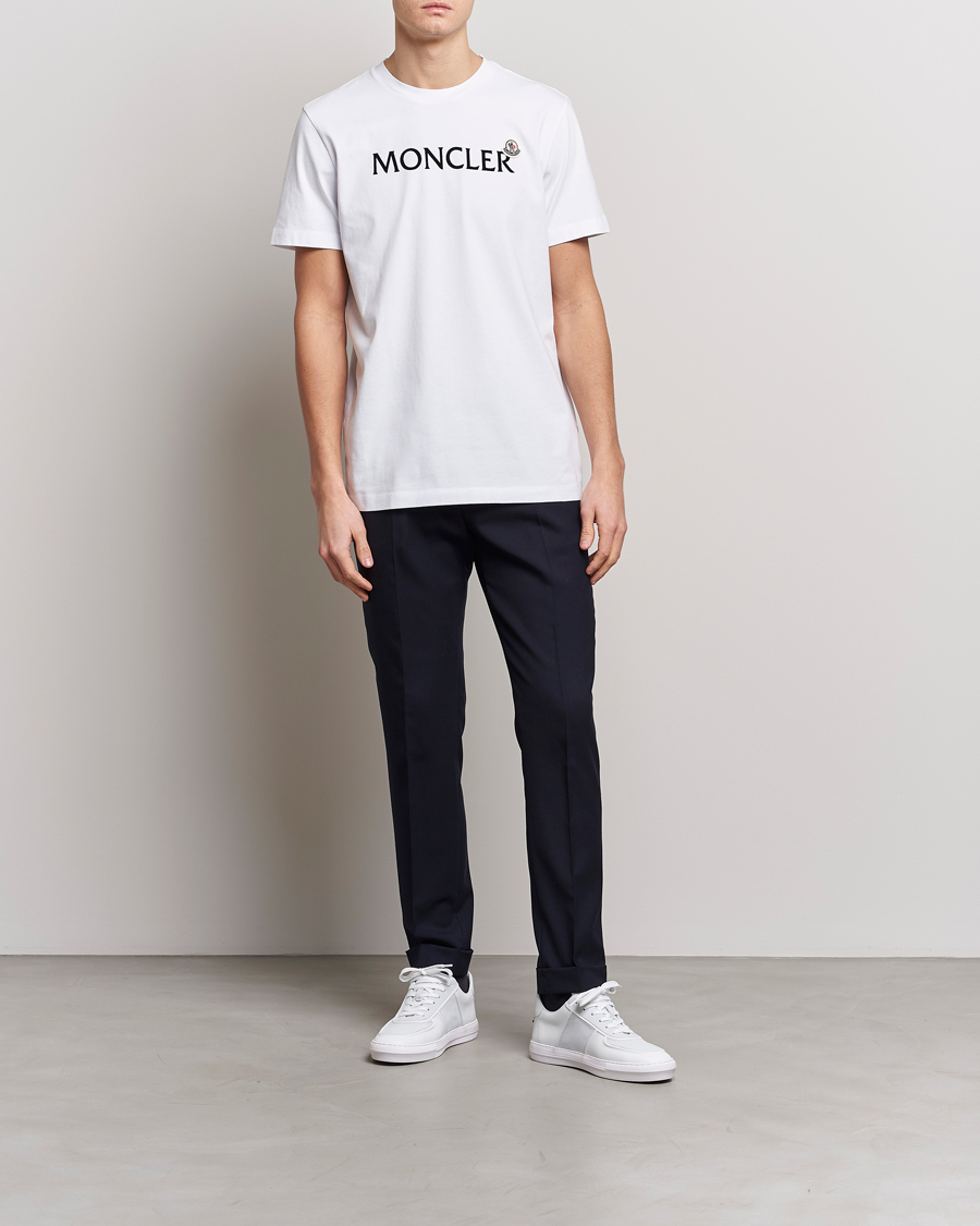 Mies | T-paidat | Moncler | Lettering T-Shirt White