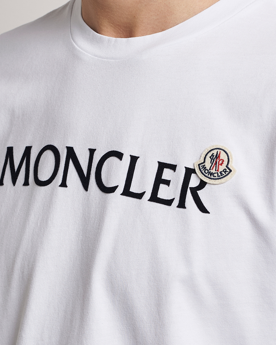 Mies | T-paidat | Moncler | Lettering T-Shirt White