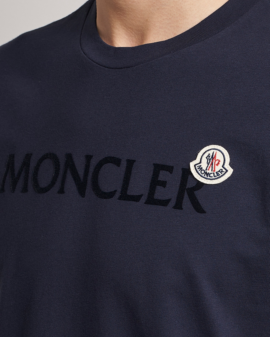 Mies | T-paidat | Moncler | Lettering T-Shirt Navy