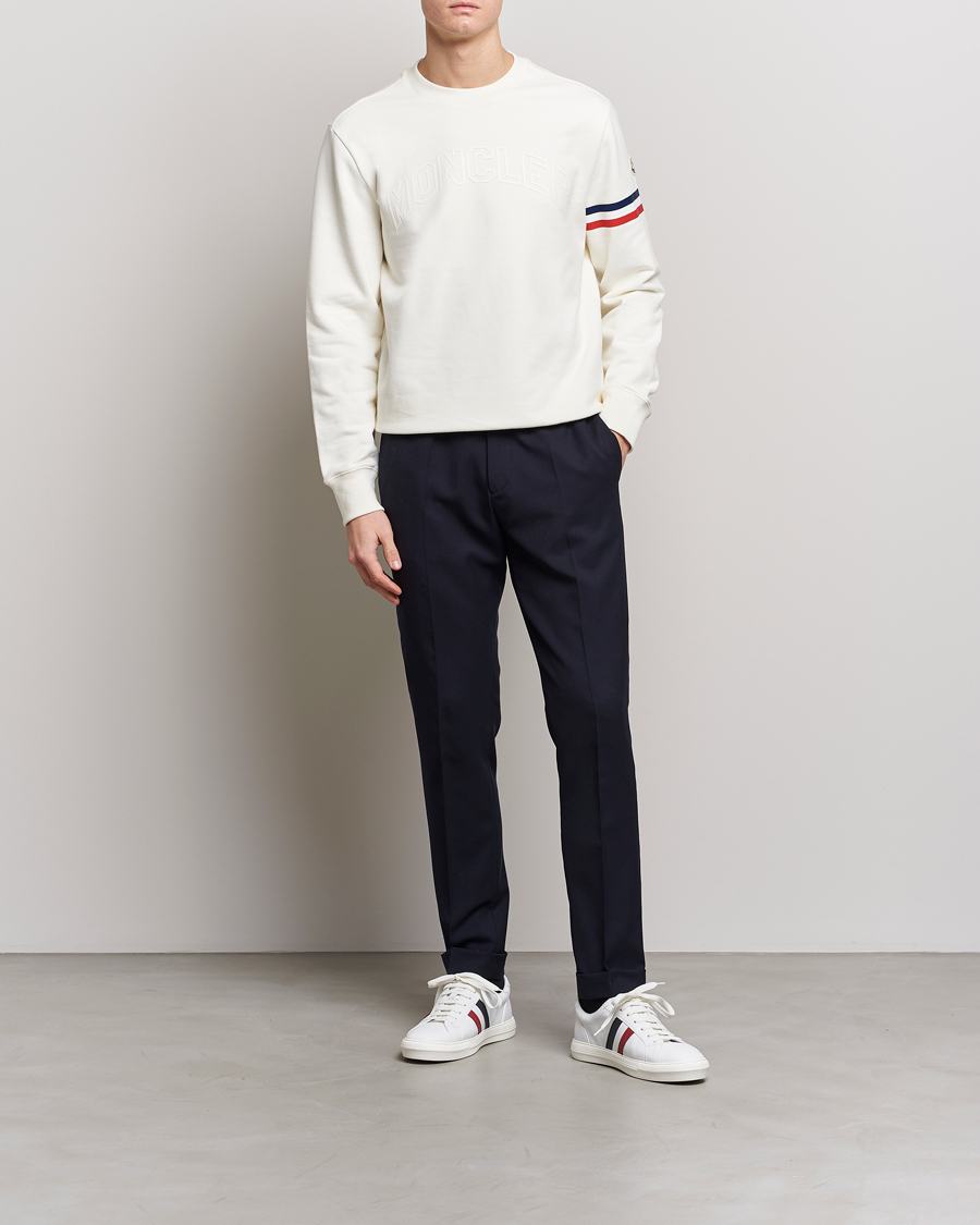 Mies | Puserot | Moncler | Armband Logo Sweatshirt White