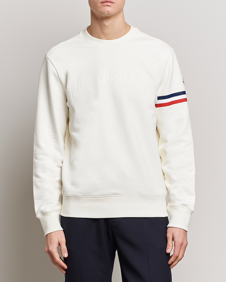 Mies | Moncler | Moncler | Armband Logo Sweatshirt White