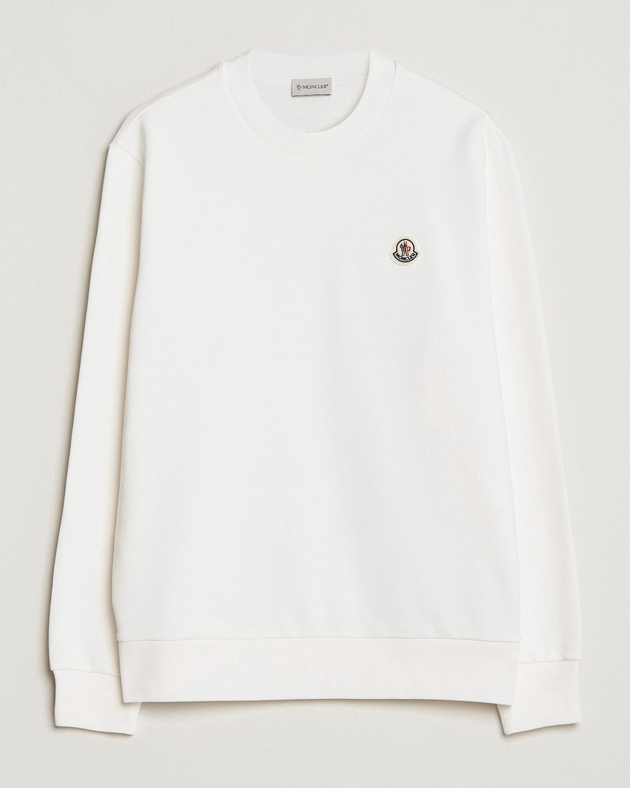 Mies | Puserot | Moncler | Logo Patch Sweatshirt White