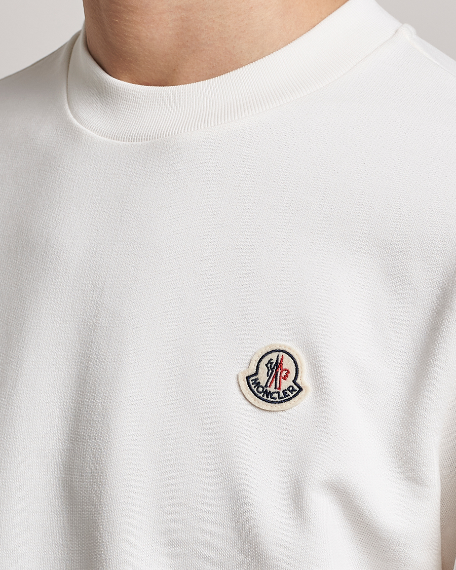 Mies | Puserot | Moncler | Logo Patch Sweatshirt White