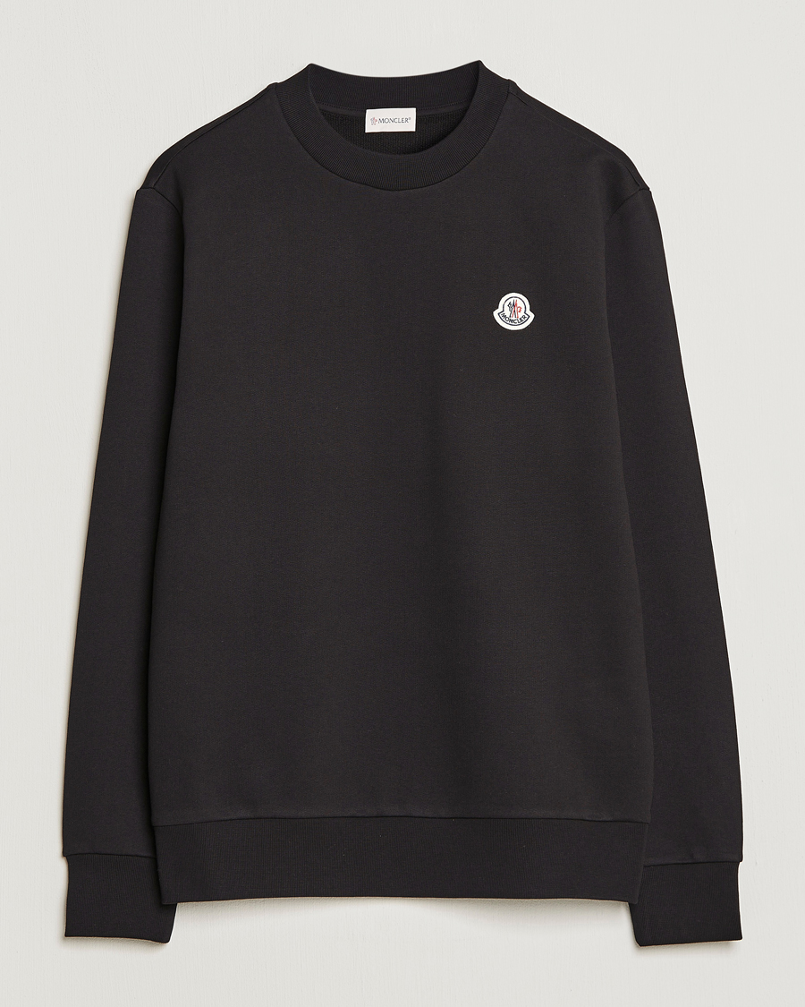 Mies | Puserot | Moncler | Logo Patch Sweatshirt Black