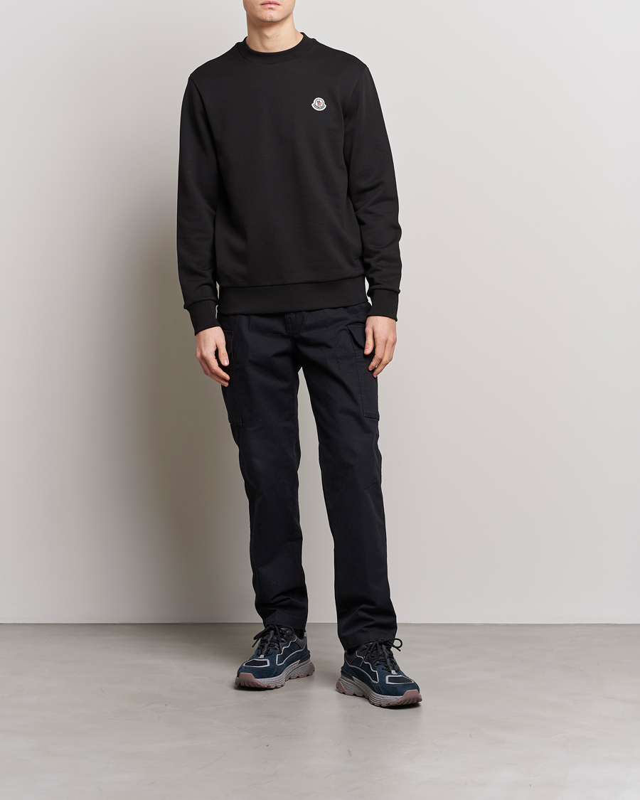 Mies | Puserot | Moncler | Logo Patch Sweatshirt Black