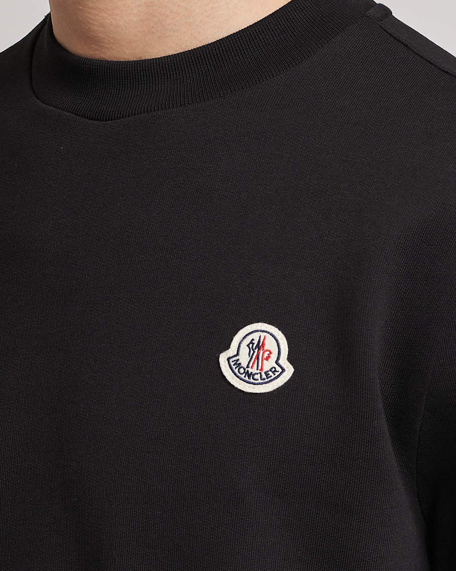 Mies | Puserot | Moncler | Logo Patch Sweatshirt Black