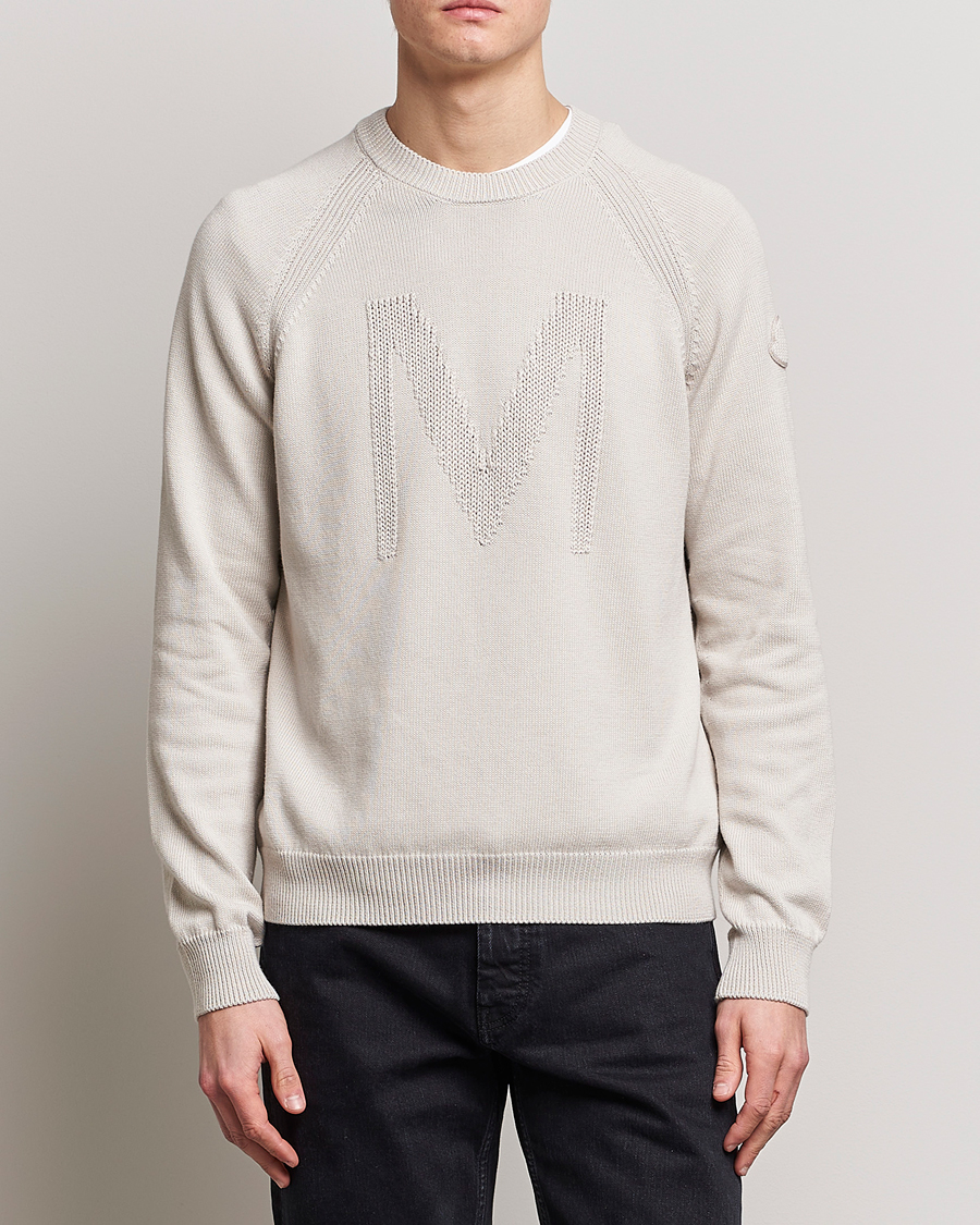 Mies | Uutuudet | Moncler | Embroidered Sweater Beige
