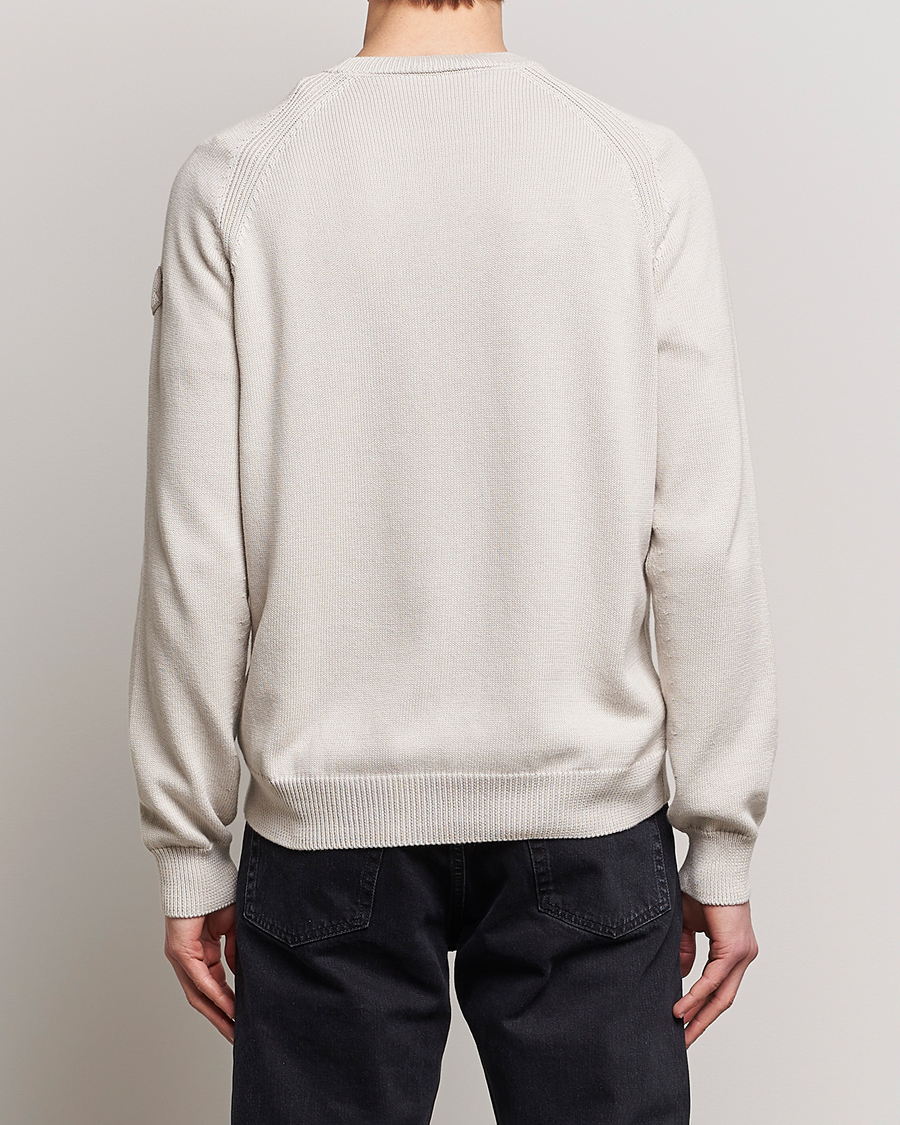 Mies | Puserot | Moncler | Embroidered Sweater Beige