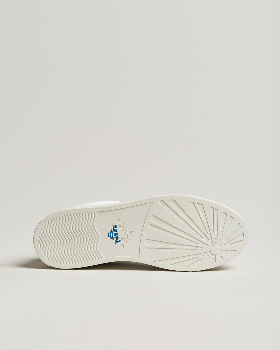 Mies | Zespà ZSP4 Nappa Leather Sneakers White/Dark Green | Zespà | ZSP4 Nappa Leather Sneakers White/Dark Green