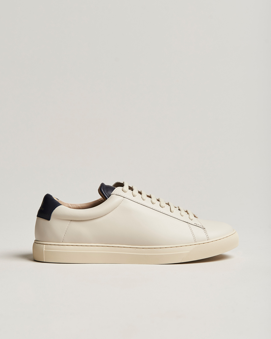 Mies | Zespà ZSP4 Nappa Leather Sneakers Off White/Navy | Zespà | ZSP4 Nappa Leather Sneakers Off White/Navy