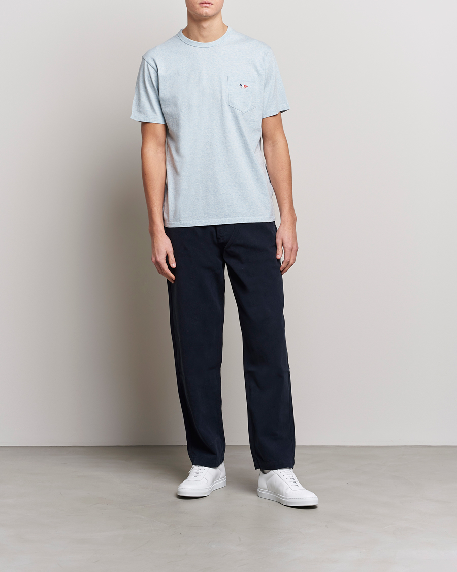 Mies | T-paidat | Maison Kitsuné | Tricolor Fox Tee Blue Haze