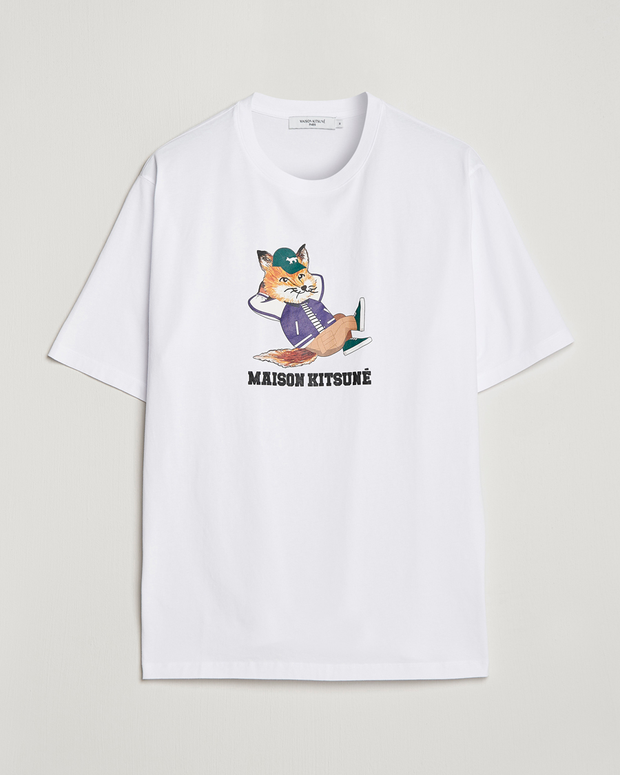 Mies | T-paidat | Maison Kitsuné | Dressed Fox Print Tee White