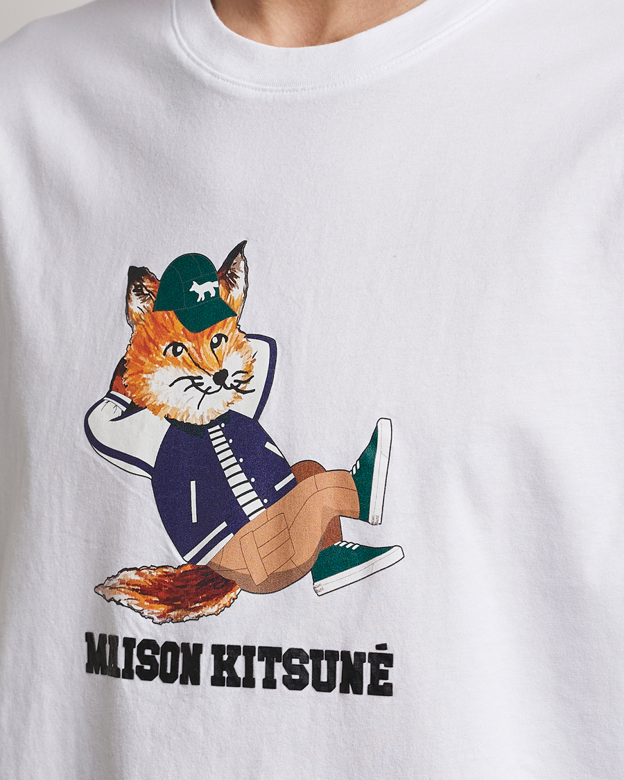 Mies | T-paidat | Maison Kitsuné | Dressed Fox Print Tee White