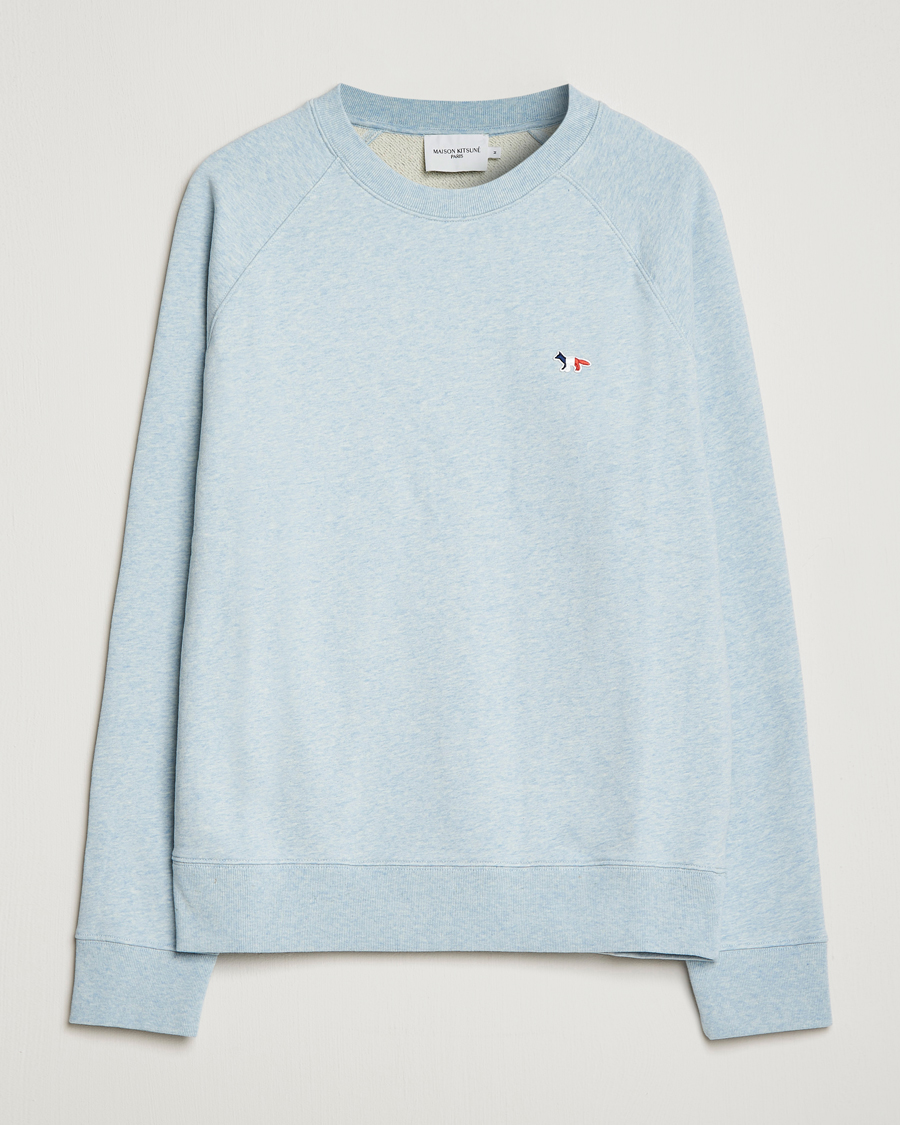 Mies | Puserot | Maison Kitsuné | Tricolor Fox Sweatshirt Blue Haze