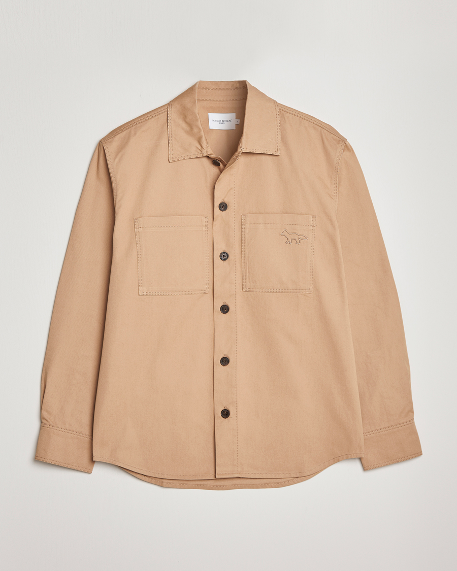 Mies | Takit | Maison Kitsuné | Cotton Shirt Jacket Beige