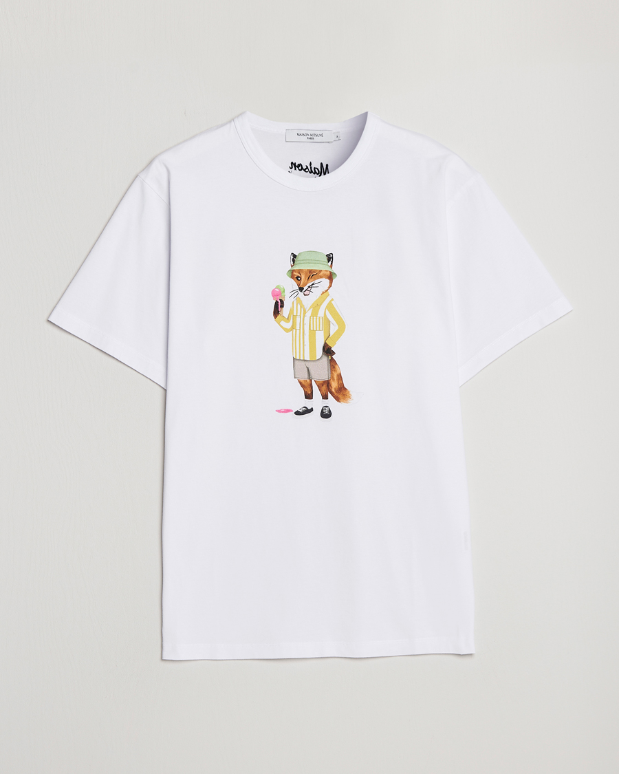 Mies | T-paidat | Maison Kitsuné | Summer Fox Print Tee White