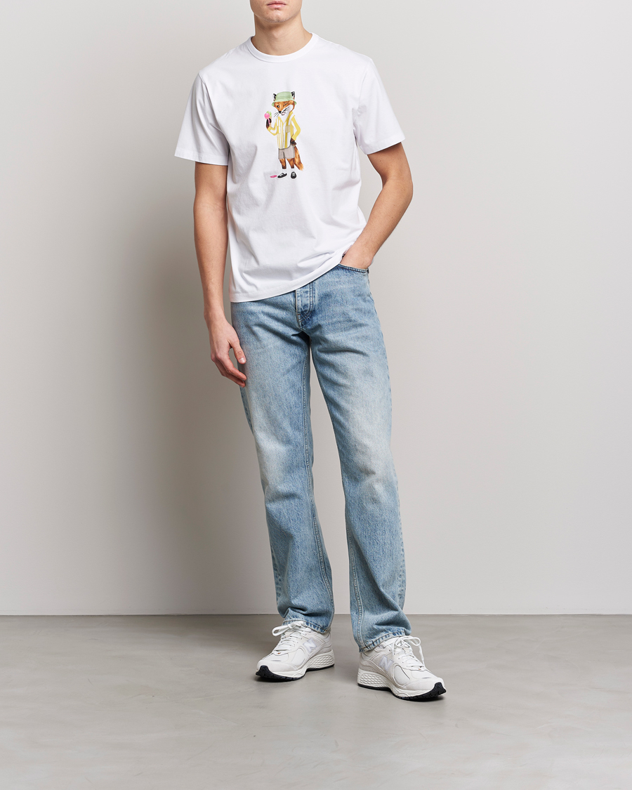 Mies | T-paidat | Maison Kitsuné | Summer Fox Print Tee White