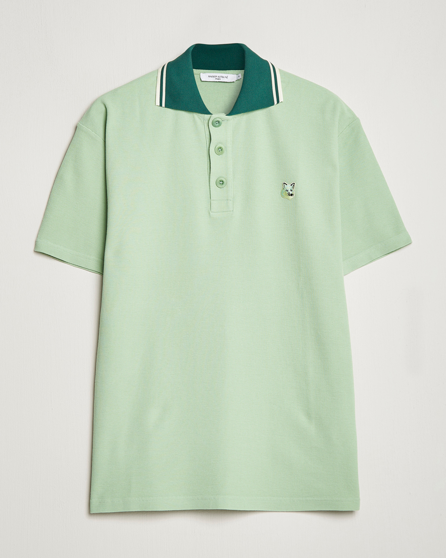 Mies | Pikeet | Maison Kitsuné | Tonal Fox Head Polo Mint