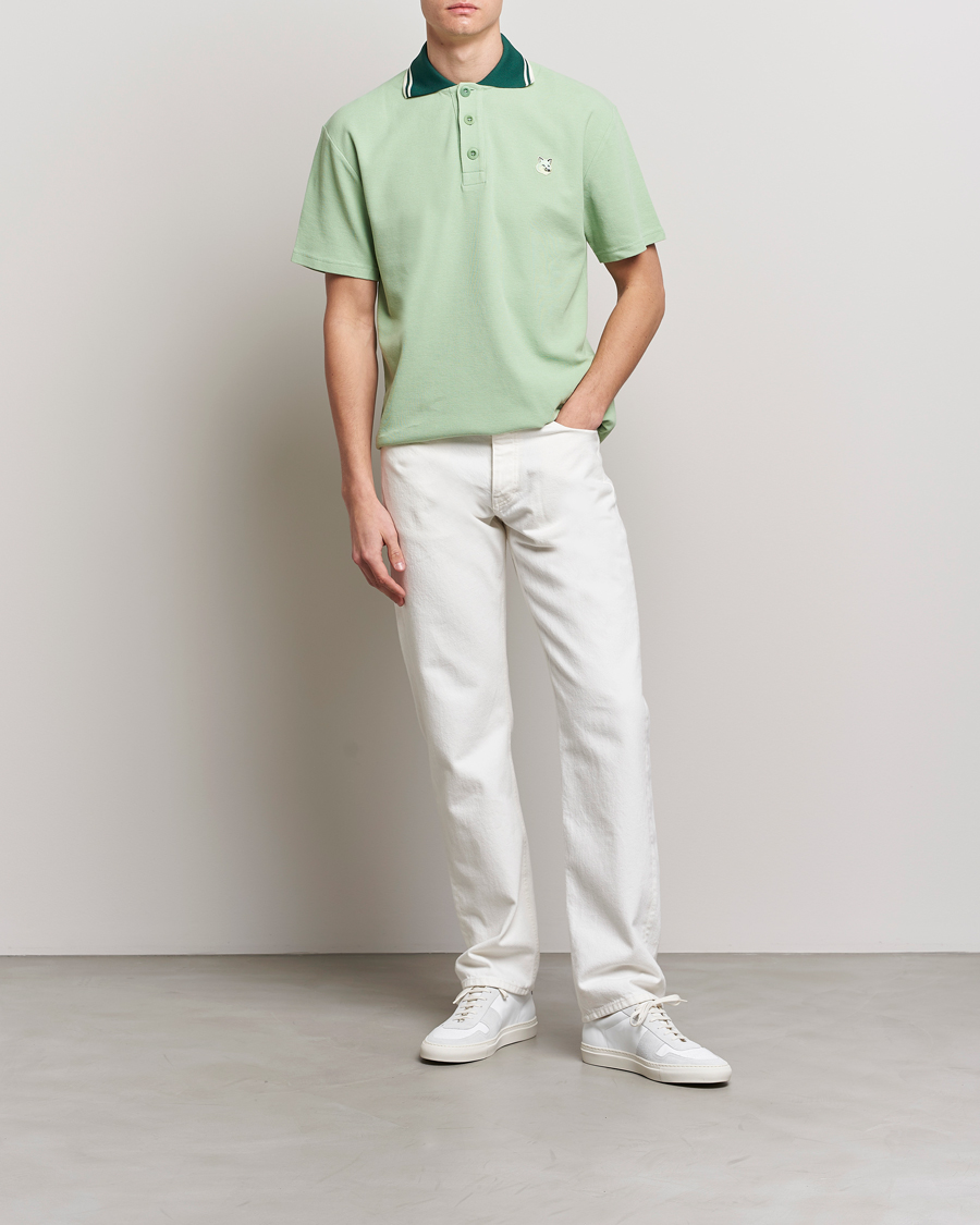 Mies | Pikeet | Maison Kitsuné | Tonal Fox Head Polo Mint