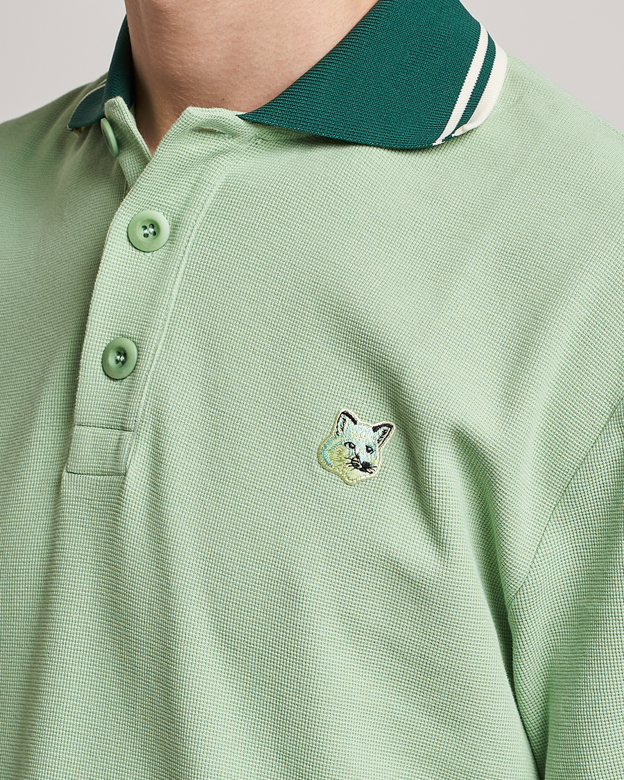Mies | Pikeet | Maison Kitsuné | Tonal Fox Head Polo Mint