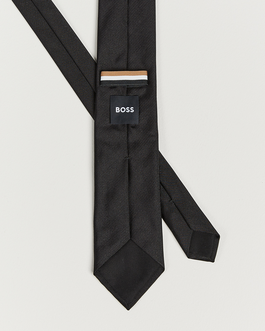 Mies | Solmiot | BOSS BLACK | Silk 7,5 cm Tie Black