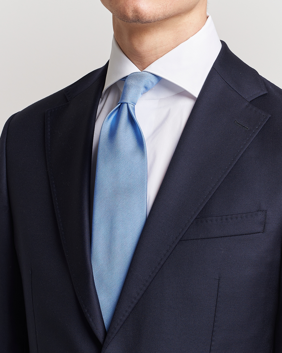 Mies | Solmiot | Amanda Christensen | Plain Classic Tie 8 cm Sky Blue
