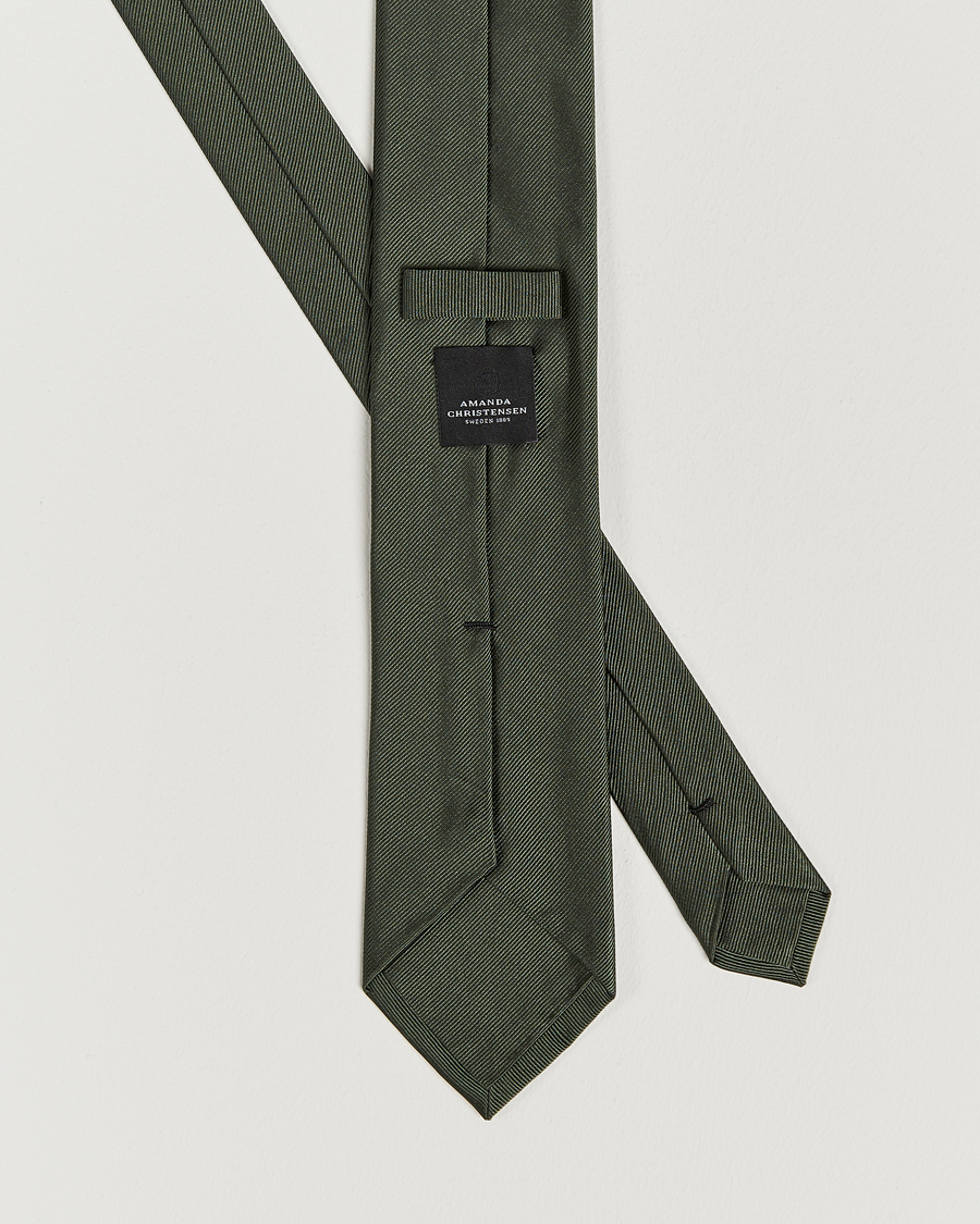Mies | Solmiot | Amanda Christensen | Plain Classic Tie 8 cm Olive