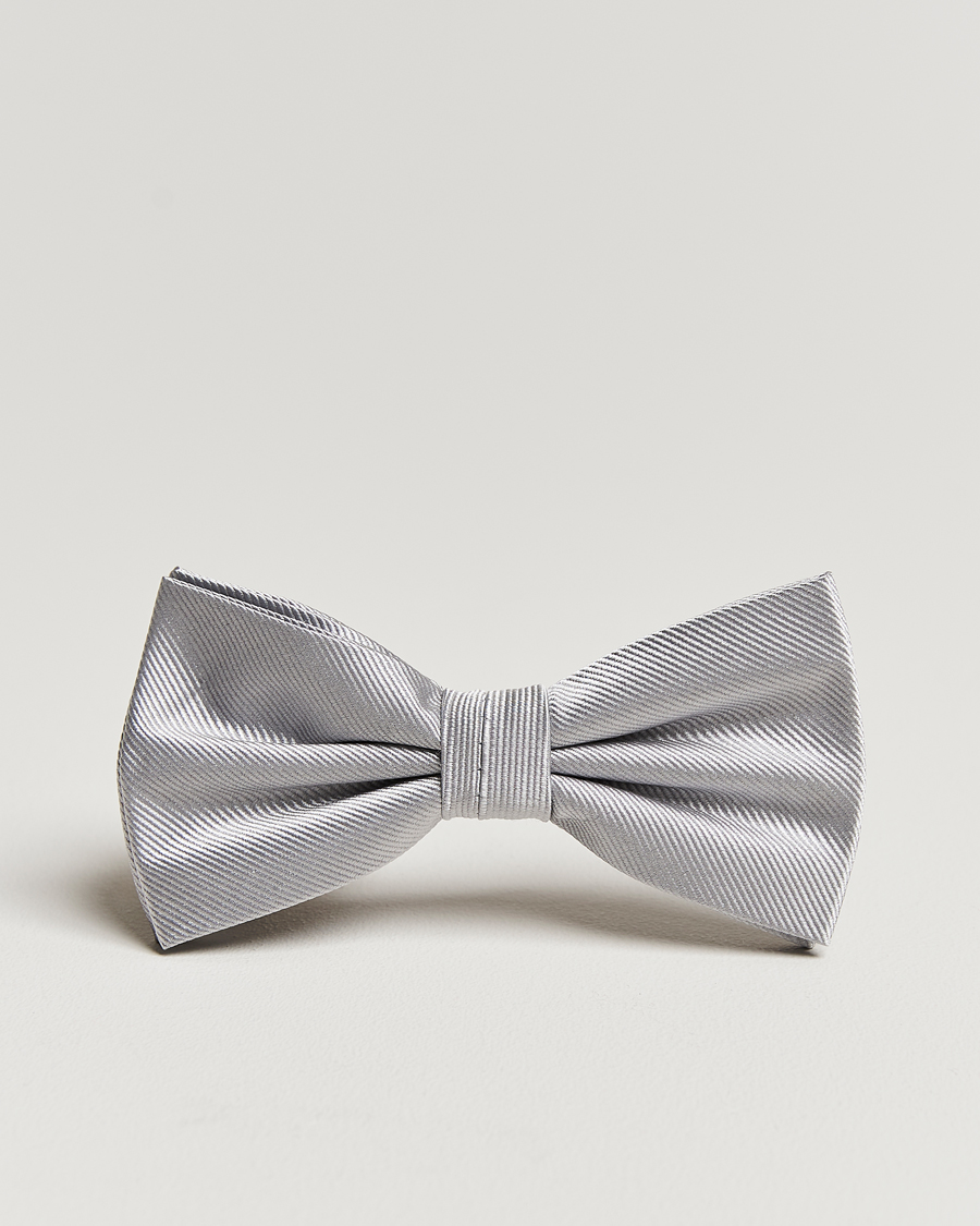 Mies | Amanda Christensen Pre Tie Silk Silver | Amanda Christensen | Pre Tie Silk Silver