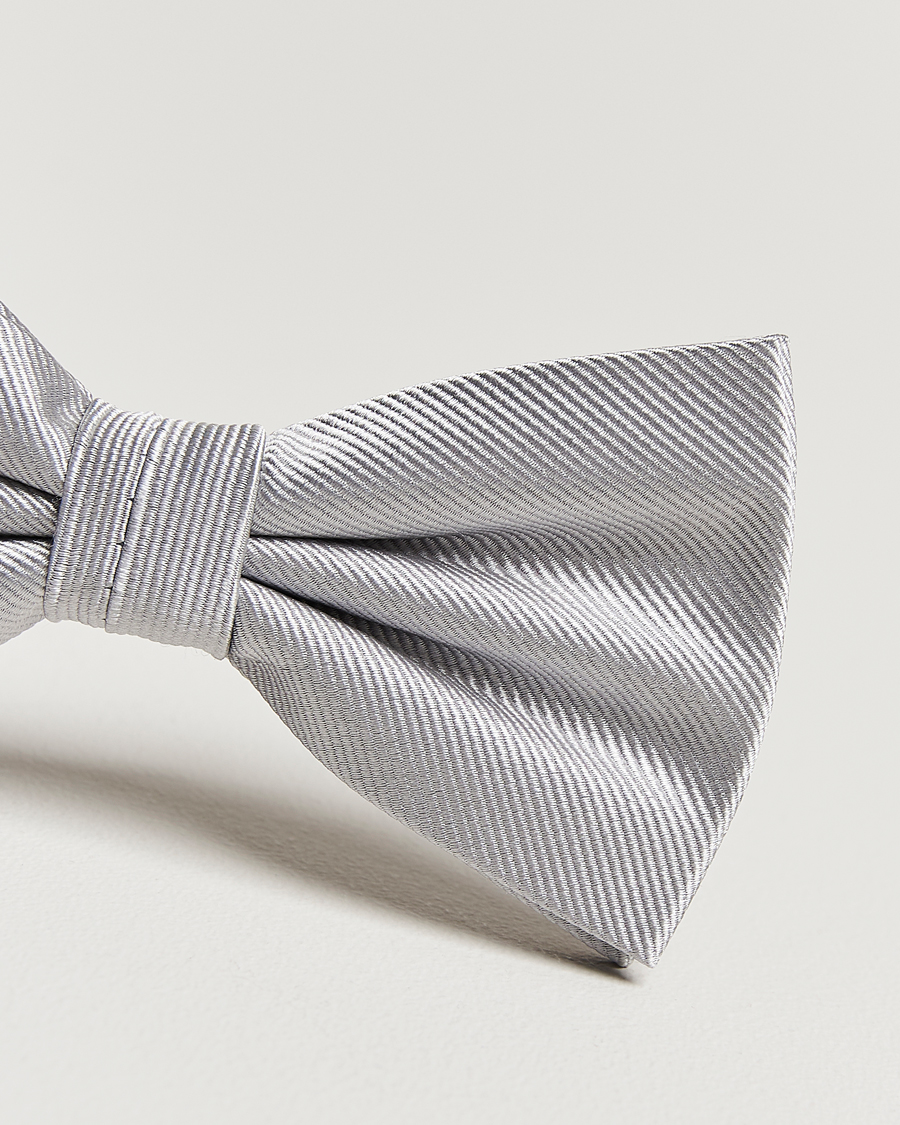 Mies | Amanda Christensen Pre Tie Silk Silver | Amanda Christensen | Pre Tie Silk Silver