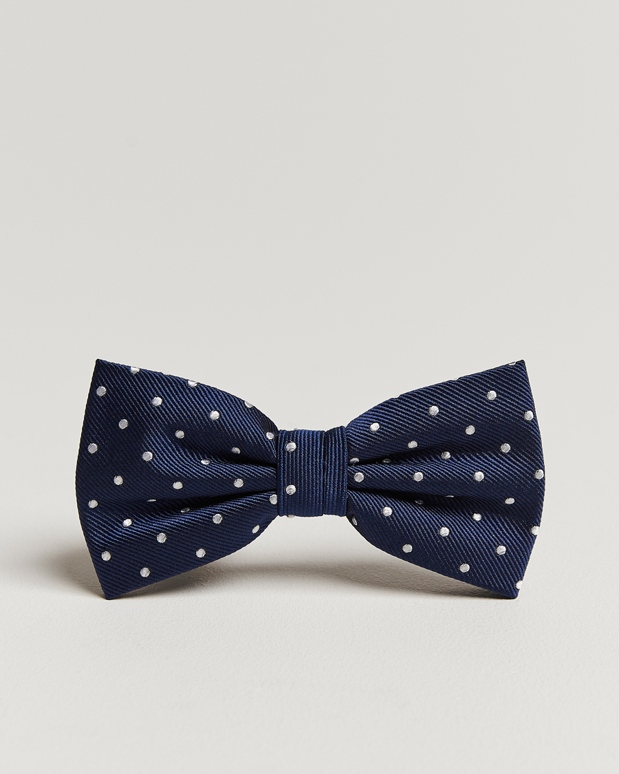 Mies | Amanda Christensen Dot Pre Tie Silk Navy/White | Amanda Christensen | Dot Pre Tie Silk Navy/White