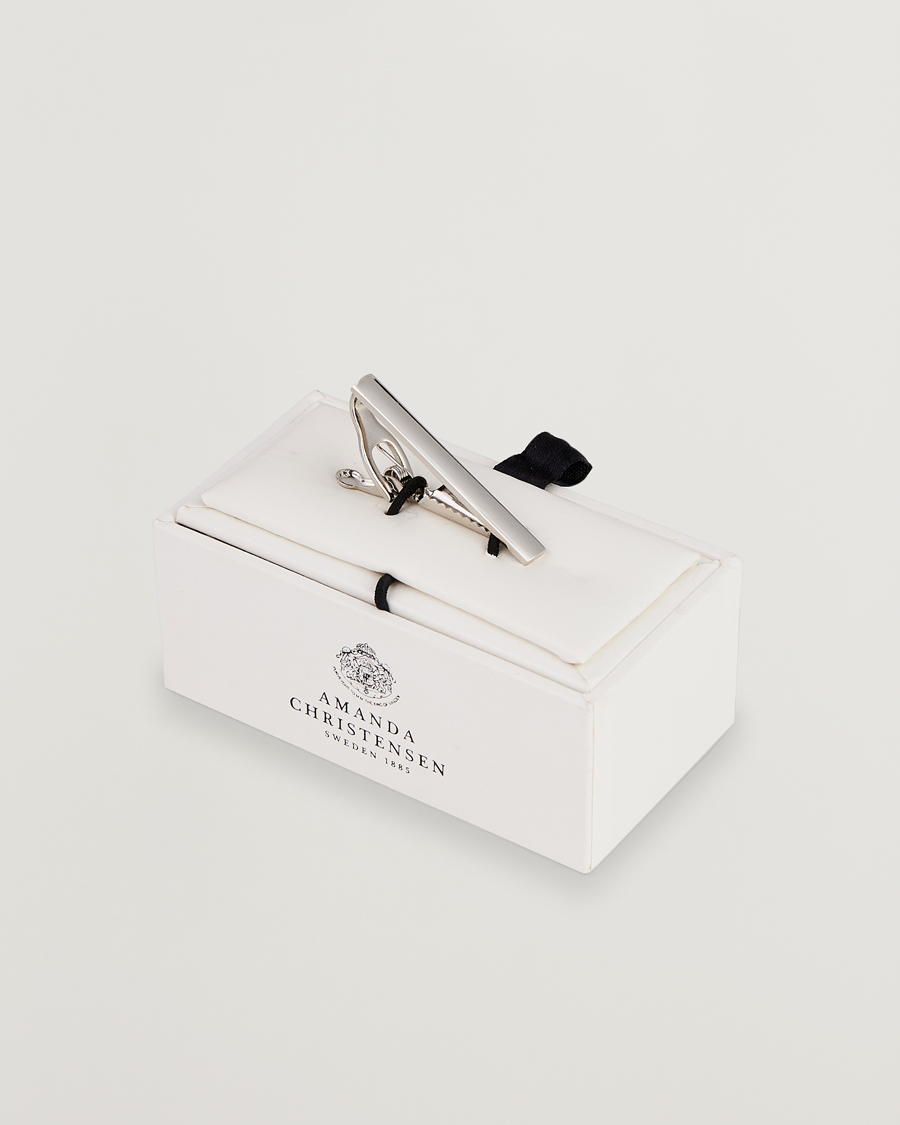 Mies | Solmiot | Amanda Christensen | Tie Clip 4 cm Silver
