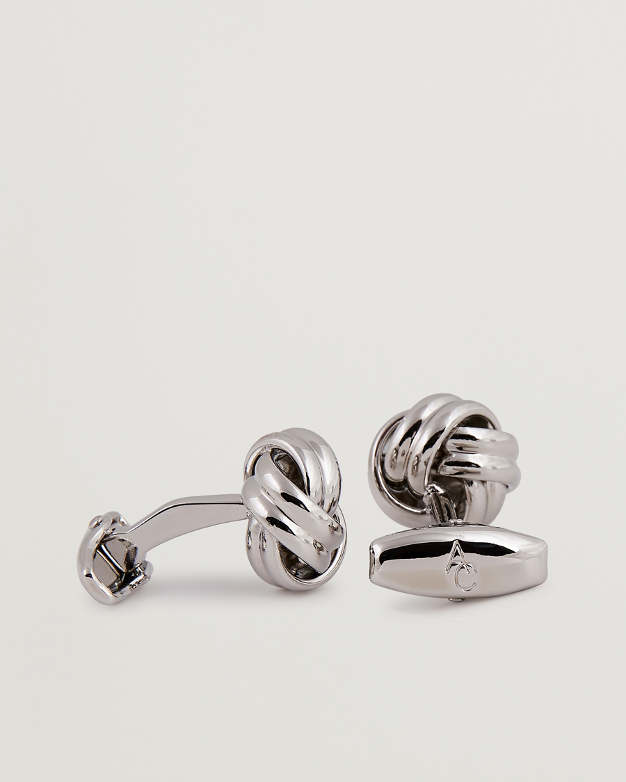 Mies |  | Amanda Christensen | Knot Cufflink & Shirt Studs Set Silver