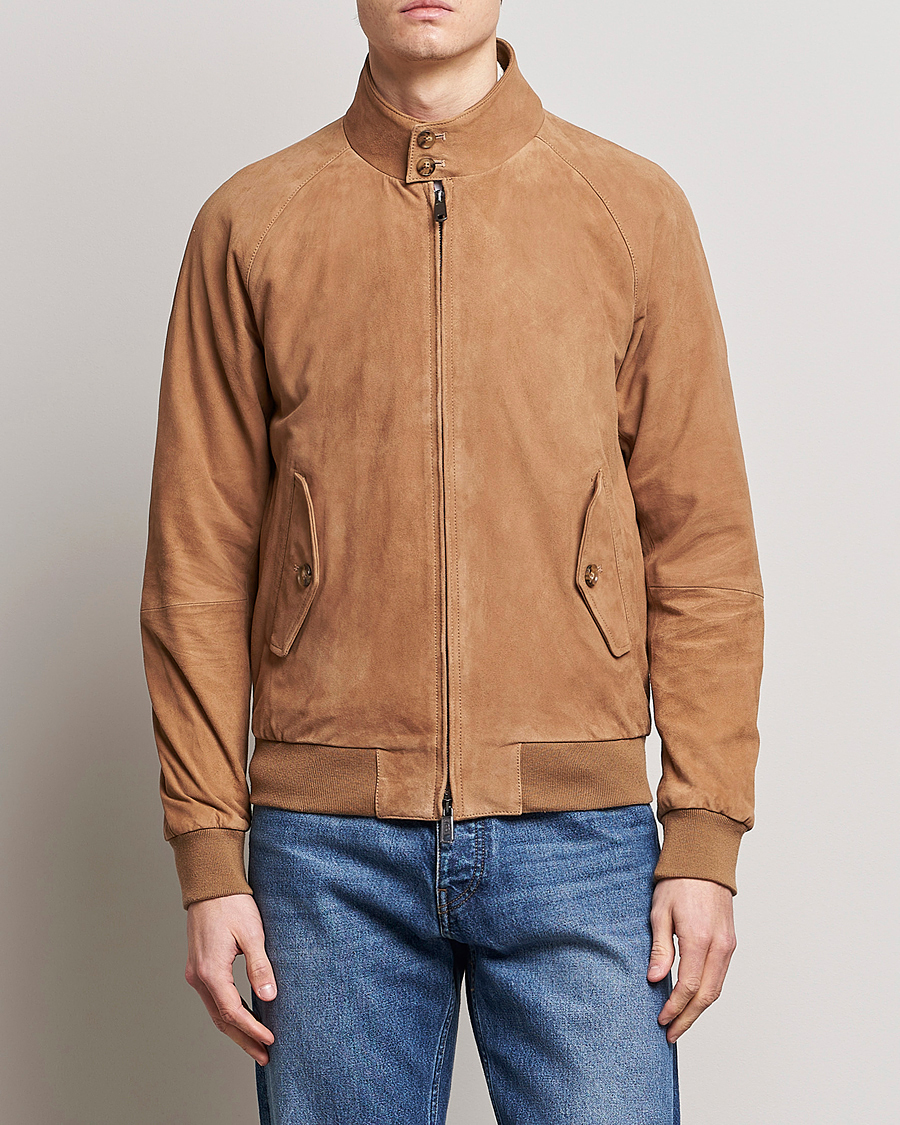 Mies | Takit | Baracuta | G9 Suede Jacket Tobacco