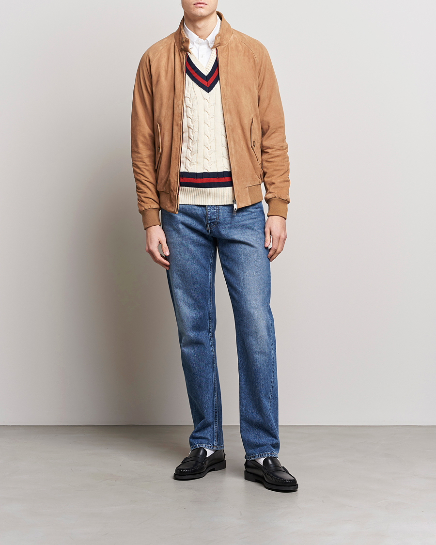 Mies | Takit | Baracuta | G9 Suede Jacket Tobacco