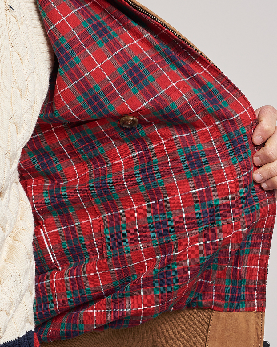 Mies | Takit | Baracuta | G9 Suede Jacket Tobacco