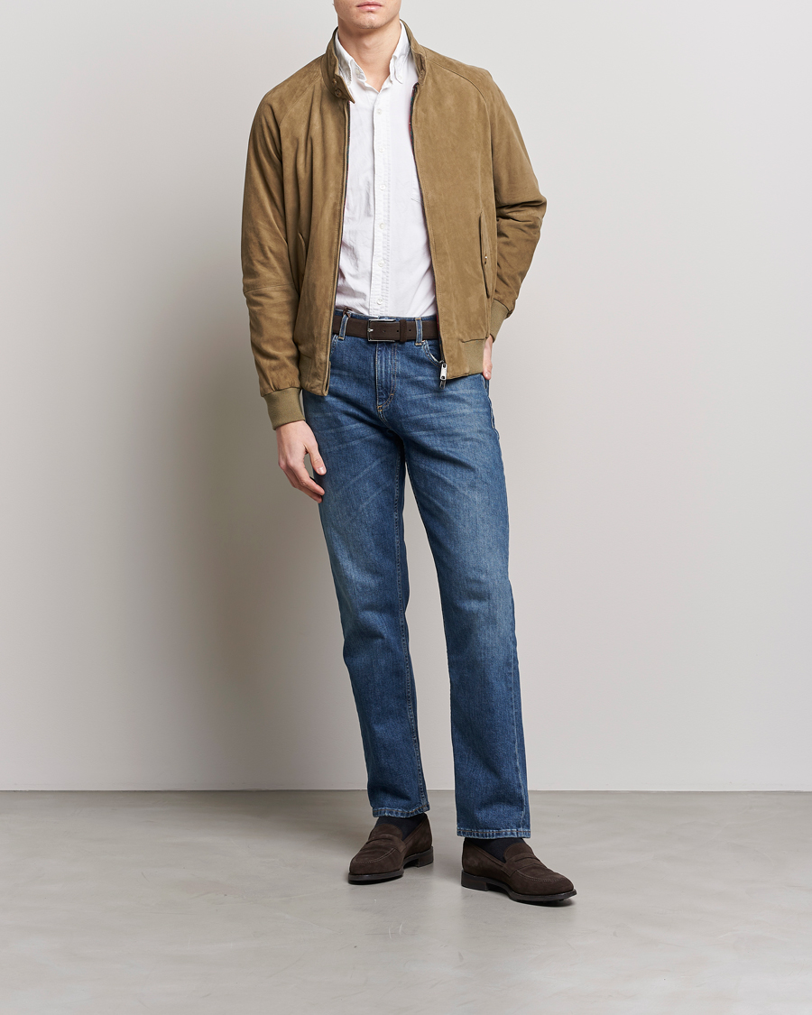 Mies | Takit | Baracuta | G9 Suede Jacket Bark