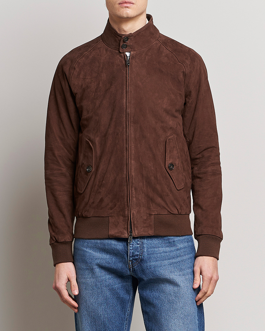 Mies | Takit | Baracuta | G9 Suede Jacket Chocolate