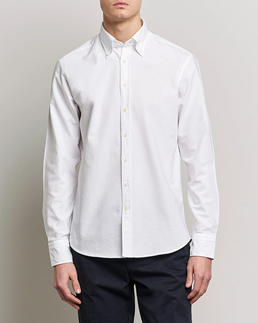 Mies | Stenströms | Stenströms | Fitted Body Oxford Shirt White